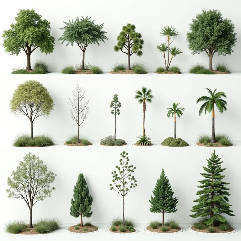 Tabela comparativa de diferentes quebra-ventos