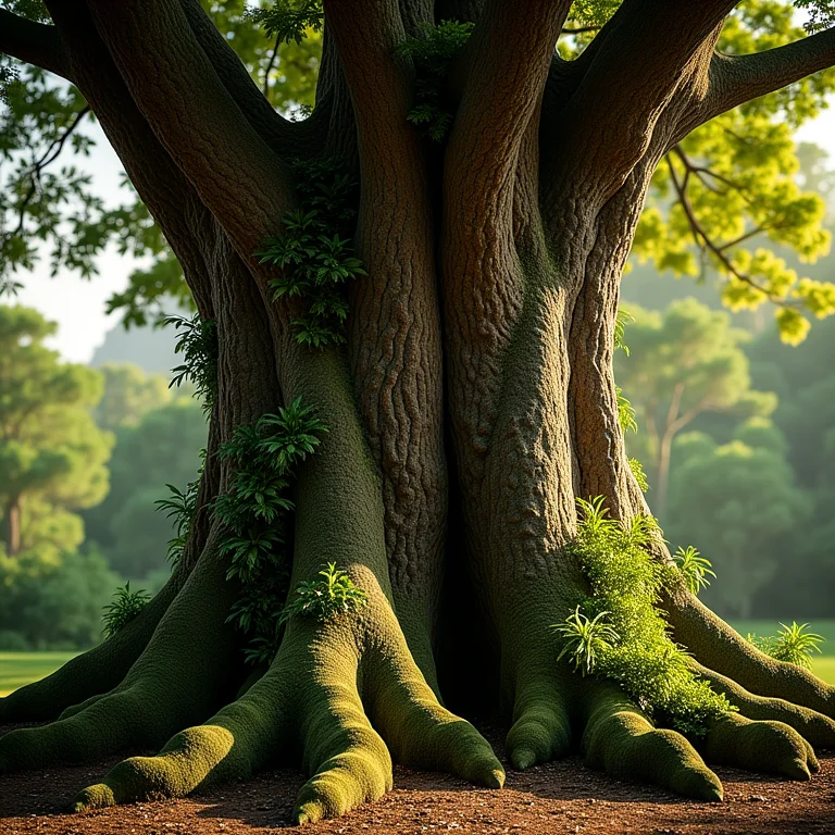 Tronco imponente da Sumaúma