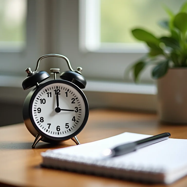 Um timer de cozinha marcando 25 minutos, representando a técnica Pomodoro.
