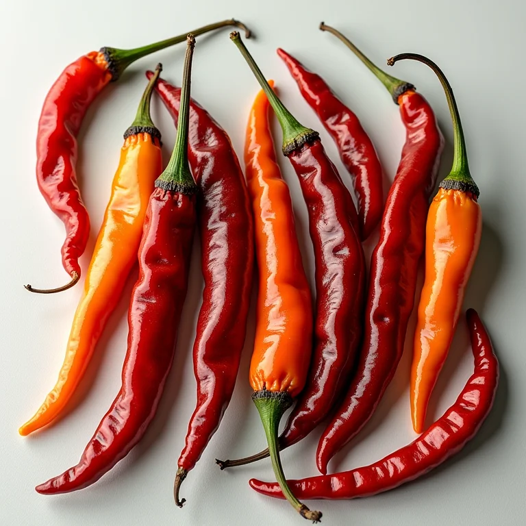 Variedade de pimentas secas mexicanas.