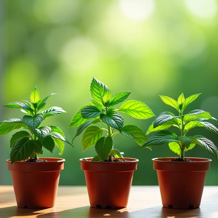 Variedades de menta para extrato