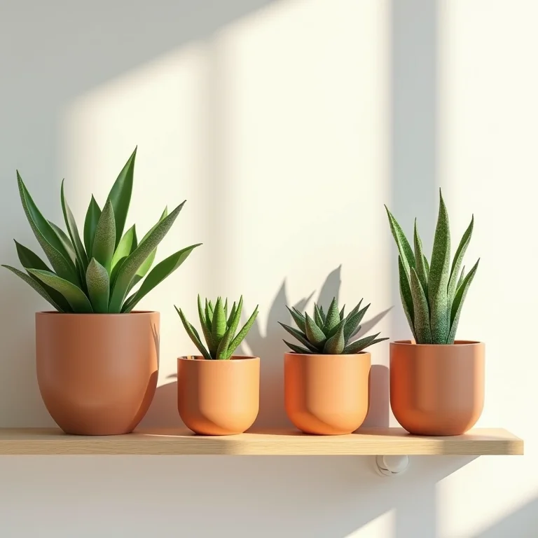 Vasos e cachepots ecológicos para plantas em lavabo sustentável