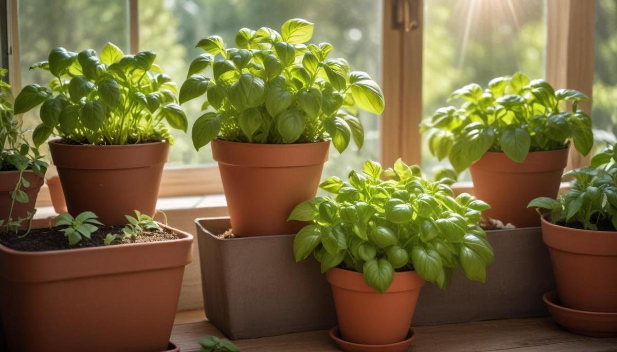 Técnicas para colher e conservar o manjericão fresco