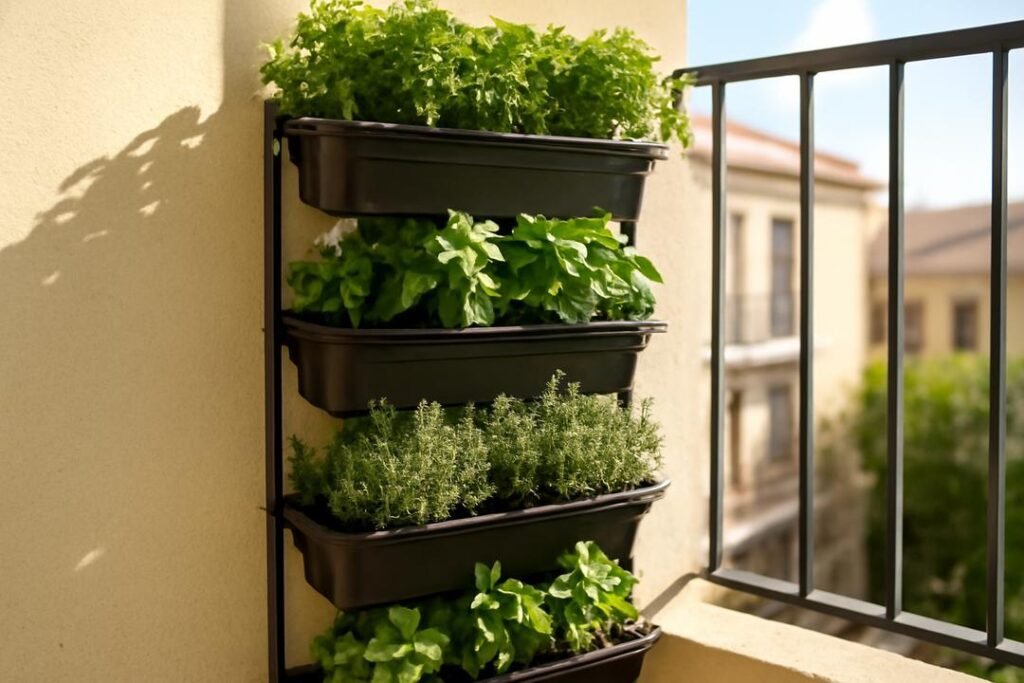 Ervas verticais: descubra como transformar seu espaço com plantas aromáticas Ervas verticais: descubra como transformar seu espaço com plantas aromáticas