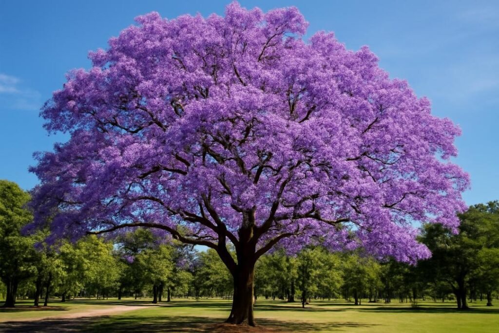 Jacarandá roxo: a árvore que pinta o céu de roxo na primavera Jacarandá roxo: a árvore que pinta o céu de roxo na primavera